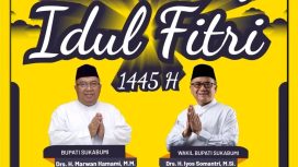 Segenap Jajaran Pemerintahan Kabupaten Sukabumi mengucapkan selamat Hari Raya Idul Fitri 1445 H/2024 M....Taqobalallahu minna wa minkum taqobbal ya karim .