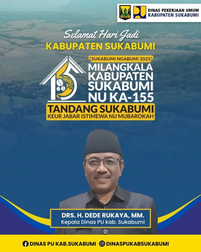 
 Selamat Milangkala ke-155 Kabupaten Sukabumi!
