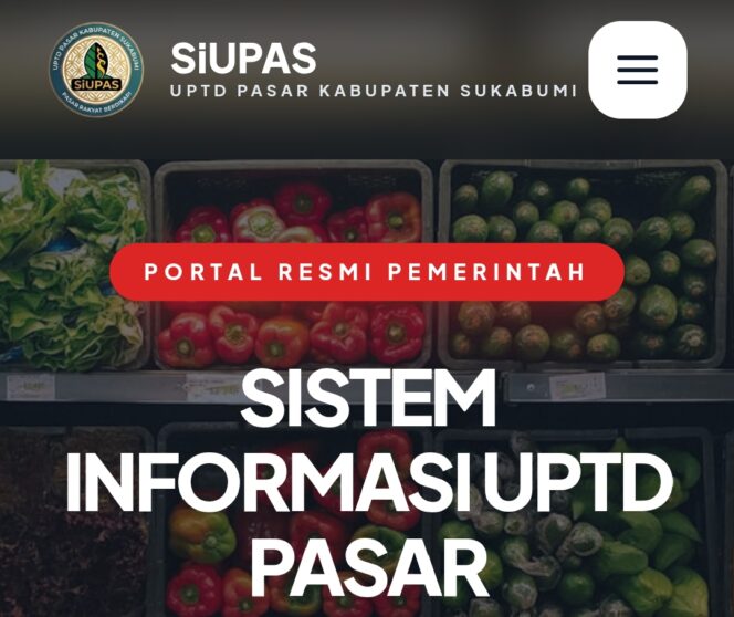 
 Disdagin Kabupaten Sukabumi Luncurkan SIUPAS, Inovasi Digital Pemantauan Harga dan Ketersediaan Bahan Pokok