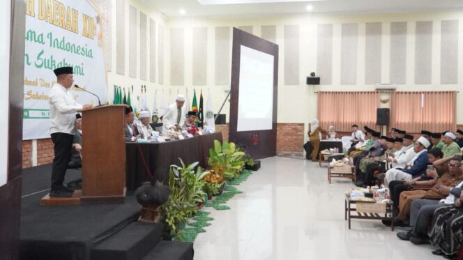 
 MUSDA XII MUI KABUPATEN SUKABUMI, WABUP ANDREAS: MOMENTUM STRATEGIS KONSOLIDASI DEMI KEMASLAHATAN UMAT