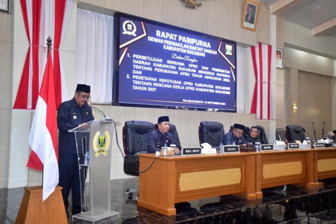 
 AKSELERASI PRIORITAS PEMBANGUNAN, DPRD DAN PEMKAB SUKABUMI SEPAKATI RAPERDA PERUBAHAN APBD TAHUN ANGGARAN 2026
